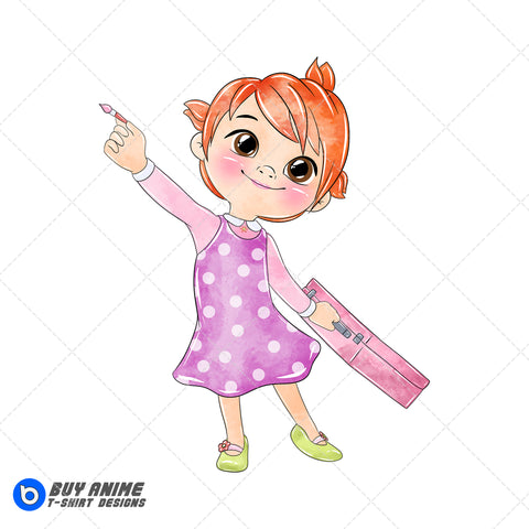 Yoyo Cocomelon Watercolor Clipart PNG Hand Drawn Illustration