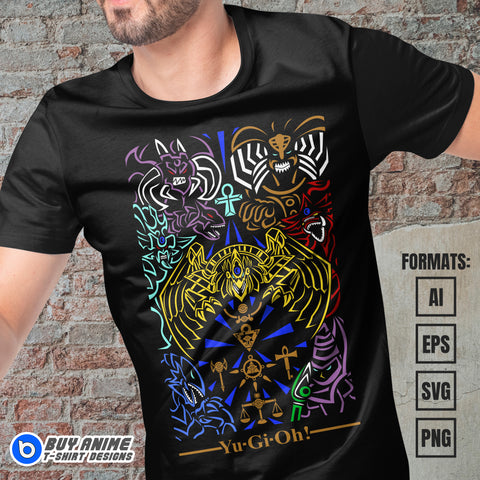 Yu Gi Oh Vector T-shirt Design Template