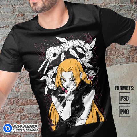 Yuki Tsukumo Jujutsu Kaisen Anime Vector T-shirt Design Template