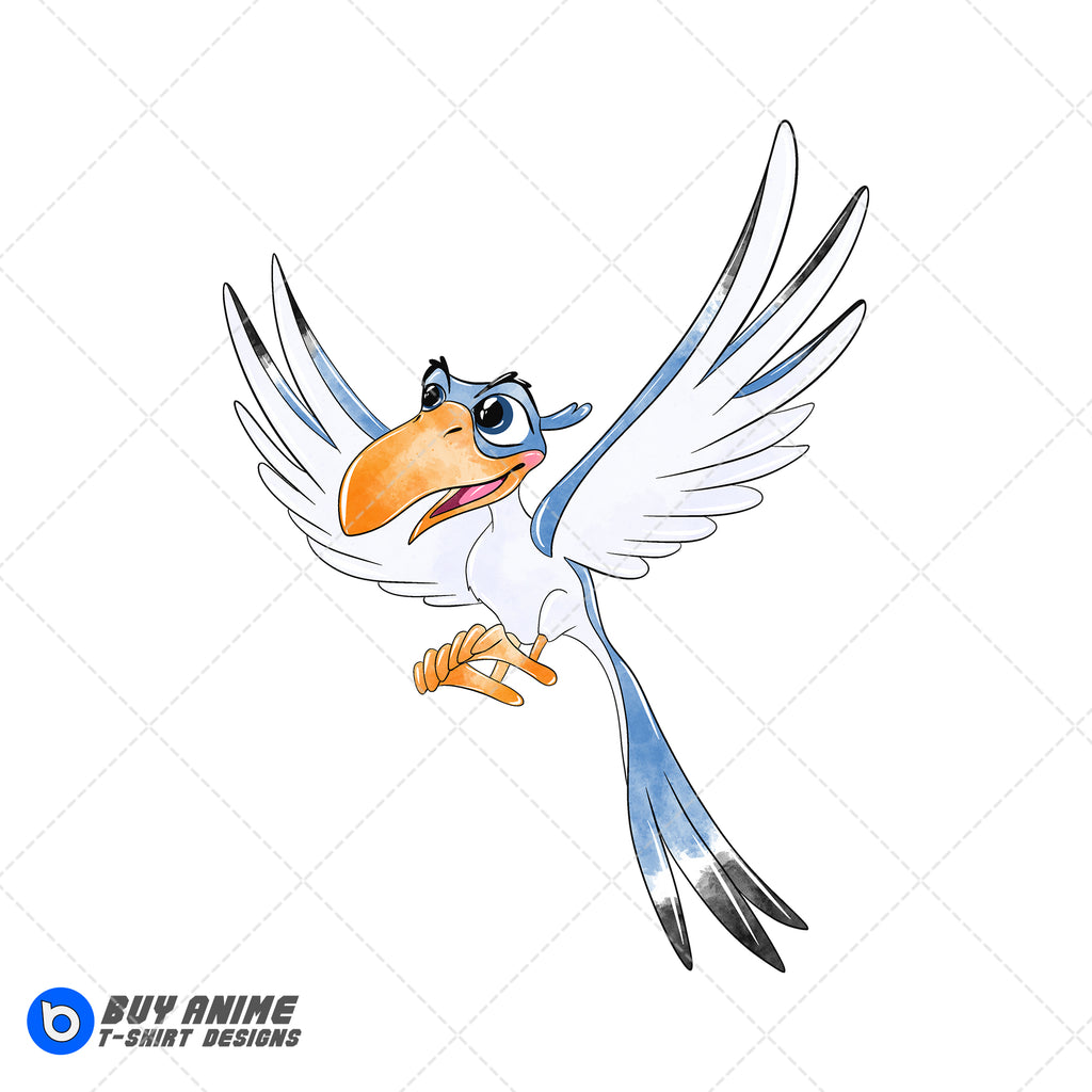 Zazu The Lion King Watercolor Clipart PNG Hand Drawn Illustration