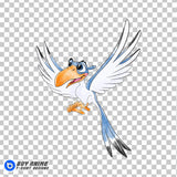 Zazu The Lion King Watercolor Clipart PNG Hand Drawn Illustration