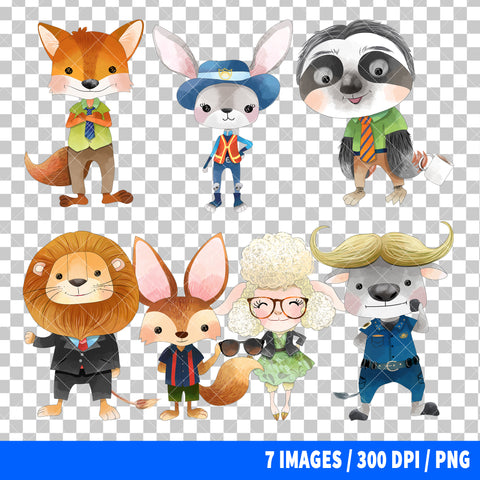 Zootopia Clipart PNG Bundle #2