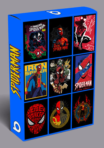 Spiderman Vector T-shirt Designs Bundle Templates